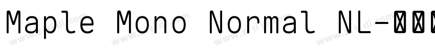 Maple Mono Normal NL字体转换 Maple Mono Normal NL字体转换